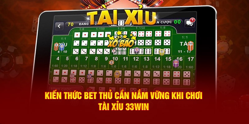 Chiến thuật chinh phục tài xỉu 33WIM từ chuyên gia